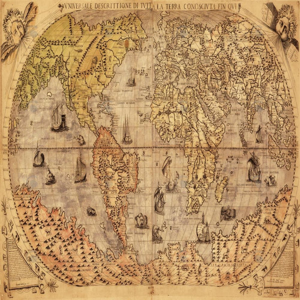 Vintage Map Photography Backdrop GBSX-99952 – Allenjoy Studio