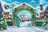 Welcome To Christmas Town Photography Backdrop GBSX-99957