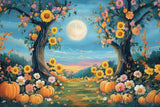 Allenjoy Whimsical Autumn Tree Photography Backdrop Gbsx-01169