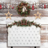 White Christmas Headboard Photography Backdrop GBSX-99960