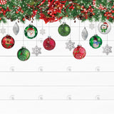 White Christmas Wood Photography Backdrop GBSX-99962