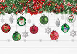 White Christmas Wood Photography Backdrop GBSX-99962