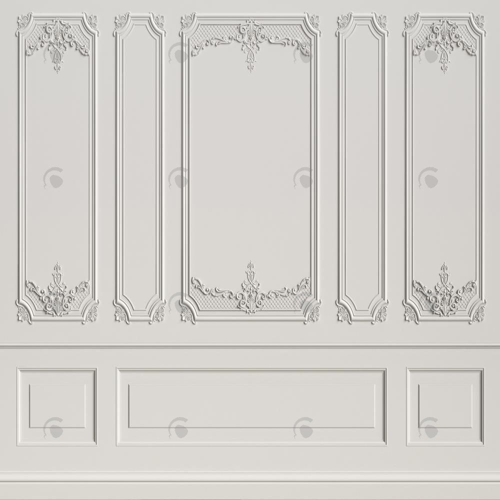 Allenjoy White Vintage Wall Photography Backdrop Gbsx-00642