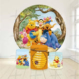 Honey Bear Custom Round Backdrop With Plinths AS-DLZ-b5dfa4
