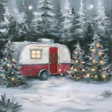 Winter Cozy Camper Photography Backdrop GBSX-99978