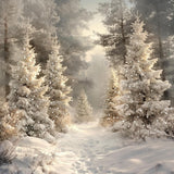 Winter Fantasy Forest Photography Backdrop GBSX-99979