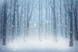 Allenjoy Winter Frozen Forest Photography Backdrop Gbsx-01193