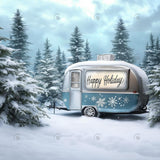 Allenjoy Winter Holiday Camper Photography Backdrop Gbsx-01118