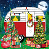 Allenjoy Winter Night Camper Photography Backdrop GBSX-00047