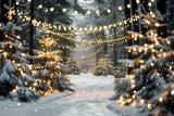 Allenjoy Winter Outdoor Forest Photography Backdrop Gbsx-00377