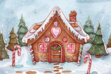 Winter Sweet Cabin Photography Backdrop GBSX-99991