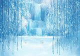 Allenjoy Winter Waterfall Photography Backdrop Gbsx-00727