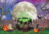 Allenjoy Witch Magical Cauldron Photography Backdrop Gbsx-00604