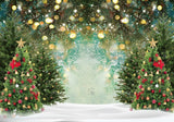 Christmas Wonderland Pinetree Backdrop