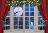 Christmas Window Photography Backdrop