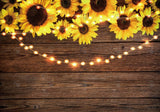 Sunflower Wood Texture Backdrop