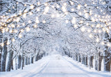 White Winter Forest Photography Backdrop