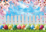 Spring Easter Fence Backdrop