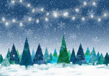 Christmas Forest Party Backdrop