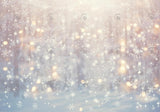 Winter Wonderland Bokeh Snowflakes Backdrop