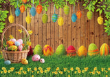 Spring Easter Brown Rustic Wood Backdrop