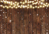 Rustic Glitter Wood Photography Backdrop