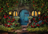 Spring Fairytale Forest Cottage Backdrop