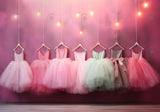 Pink Ballerina Princess Dress Photography Backdrop