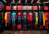 Superhero Closet Backdrop