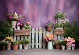 Spring Purple Garden Floral Photography Backdrop