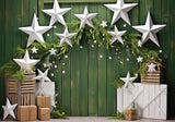 Evergreen Christmas Holiday Backdrop