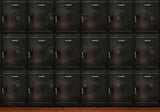 Retro Dark Cabinet Sports Photography Backdrop