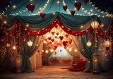 Valentine'S Day Rustic Blue Tent Backdrop