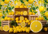 Summer Lemon Stand Backdrop