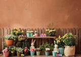 Easter Flower Stand Backdrop