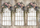 Flowers Arch Window Backdrop