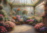 Greenhouse Blooms Backdrop