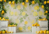 Summer Lemon Wall Backdrop