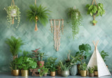 Boho Garden Plants Backdrop