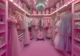 Pink Closet Music Backdrop