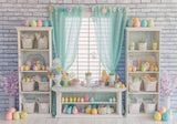 Pastel Easter Eggs Cabinet Backdrop