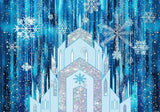 Winter Snowflakes Castle Backdrop