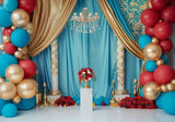 Blue Princess Curtain Backdrop