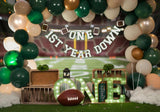 Happy 1St Birthday Football Backdrop