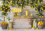 Spring Lemon Stand Backdrop