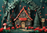 Papercut Forest Fairy House Backdrop