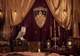 Magic Owl Party Scene Backdrop
