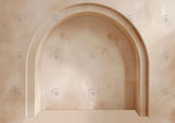 Vintage Beige Arch Wall Backdrop