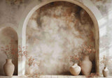 Retro Arch Wall Vase Flower Backdrop