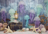 Under the Sea Jellyfish Backdrop